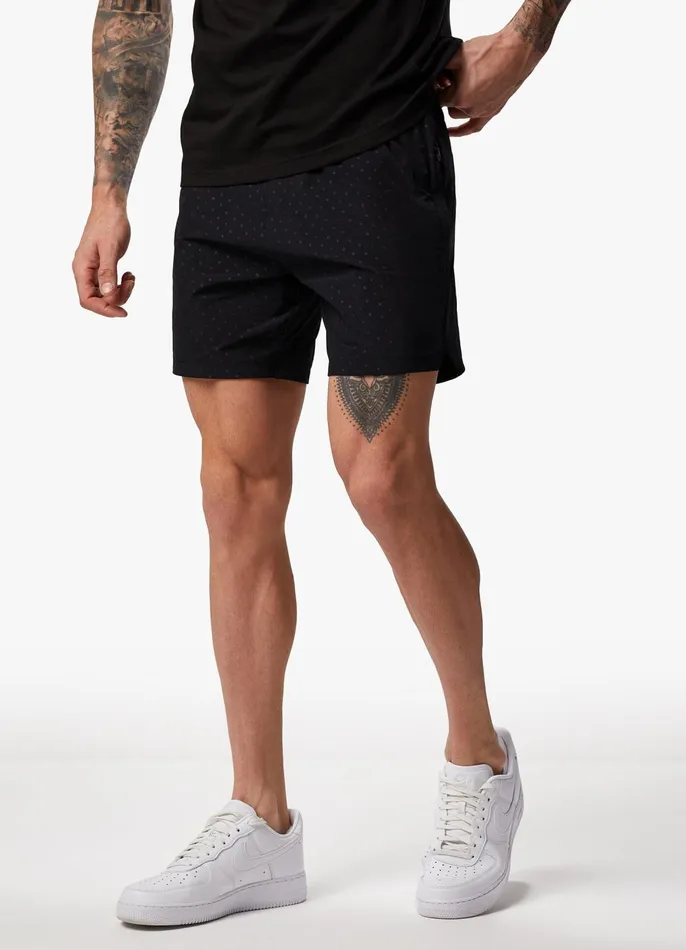Gym King Cargos Men Rebellion AOP Cargo Shorts 8211 Black