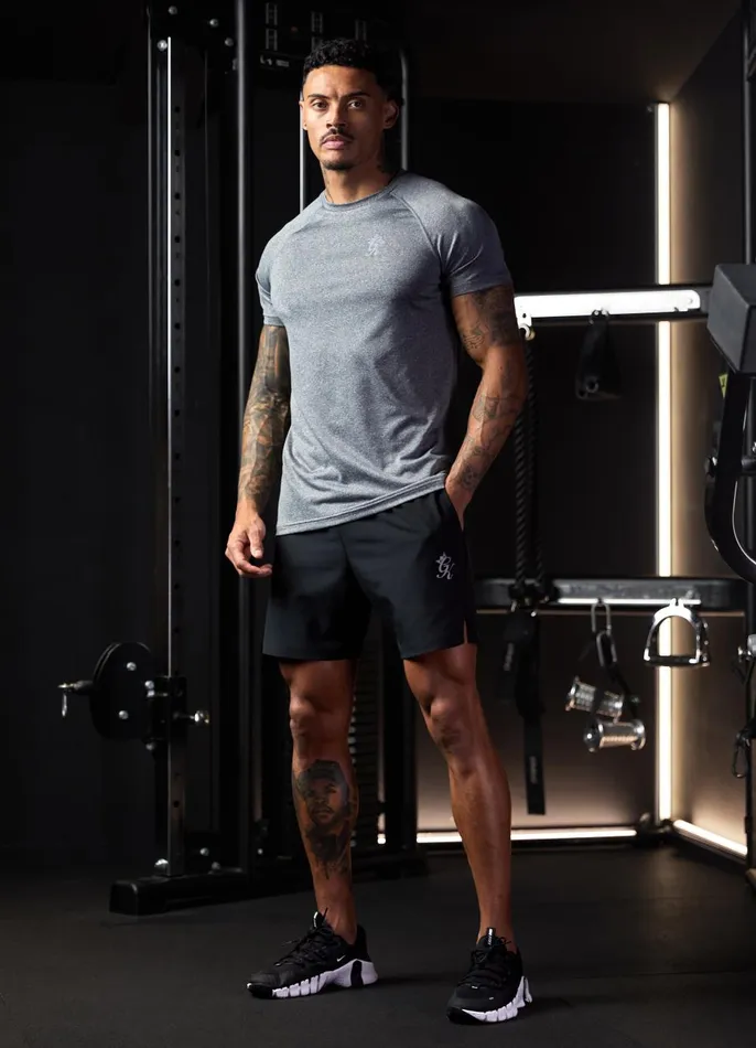 Gym King Gymwear Men Energy Grindle Tee 8211 Grey Marl