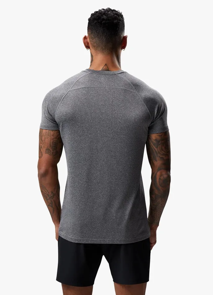Gym King Gymwear Men Energy Grindle Tee 8211 Grey Marl