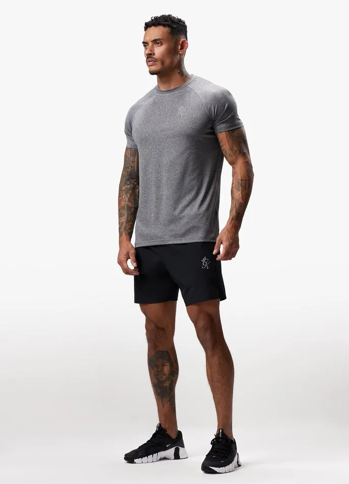 Gym King Gymwear Men Energy Grindle Tee 8211 Grey Marl
