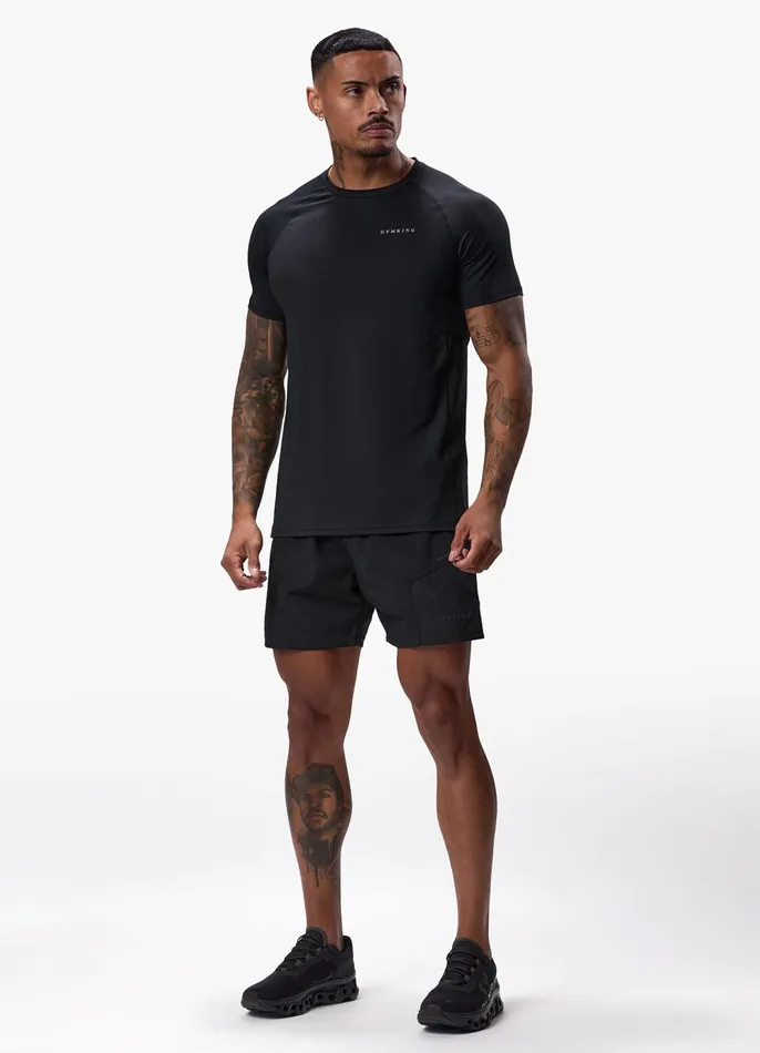 Gym King Gymwear Men Energy Linear Tee 8211 Black