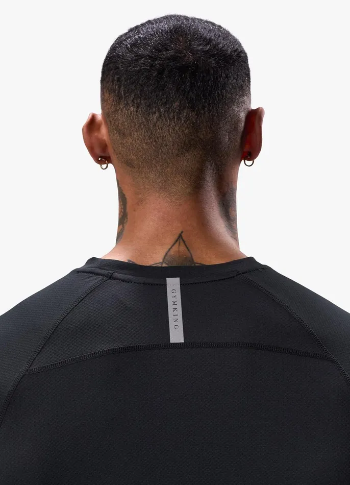 Gym King Gymwear Men Energy Linear Tee 8211 Black
