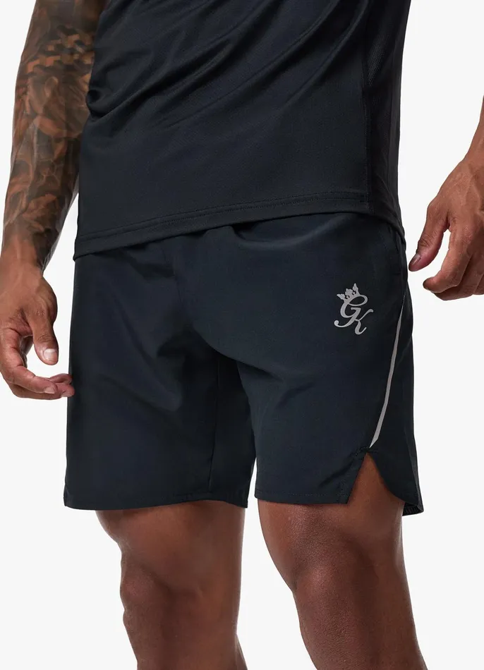 Gym King Gymwear Men Flex 6034 Short 8211 BlackSilver