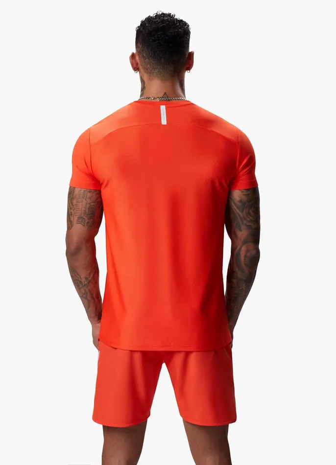 Gym King Gymwear Men Flex Tee 8211 Chilli RedWhite