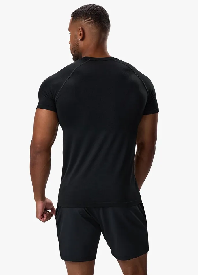 Gym King Gymwear Men Seamless Tee 8211 Black