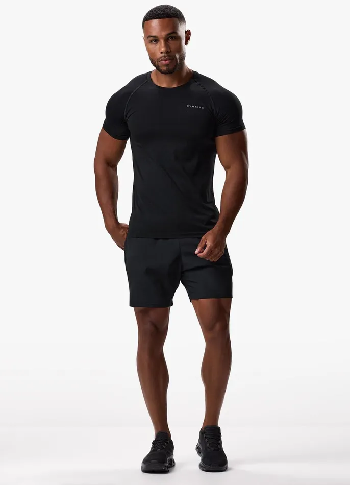 Gym King Gymwear Men Seamless Tee 8211 Black