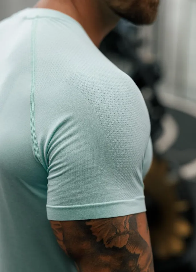 Gym King Gymwear Men Seamless Tee 8211 Mineral Green