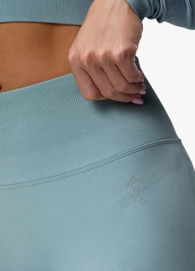 Gym King Gymwear Women Sculpt Seamless Legging 8211 Stone Blue