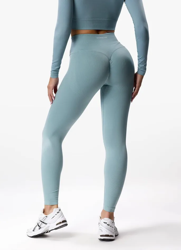 Gym King Gymwear Women Sculpt Seamless Legging 8211 Stone Blue