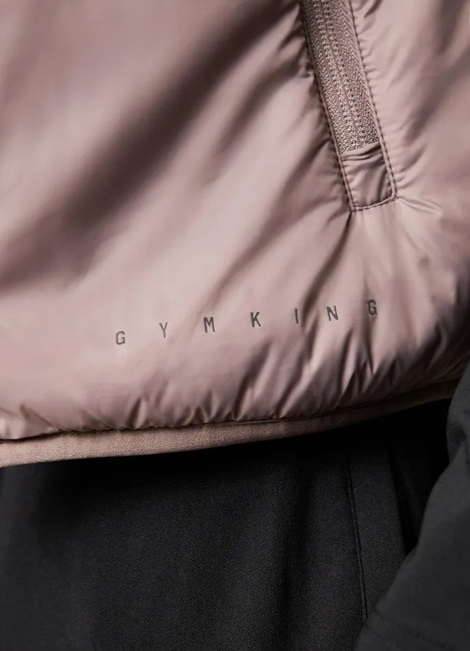 Gym King Outerwear Men Heat Sealed Tech Gilet 8211 Iron Gym King Outerwear Men Heat Sealed Tech Gilet 8211 Iron
