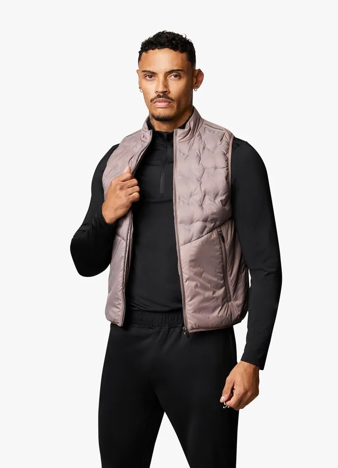 Gym King Outerwear Men Heat Sealed Tech Gilet 8211 Iron Gym King Outerwear Men Heat Sealed Tech Gilet 8211 Iron