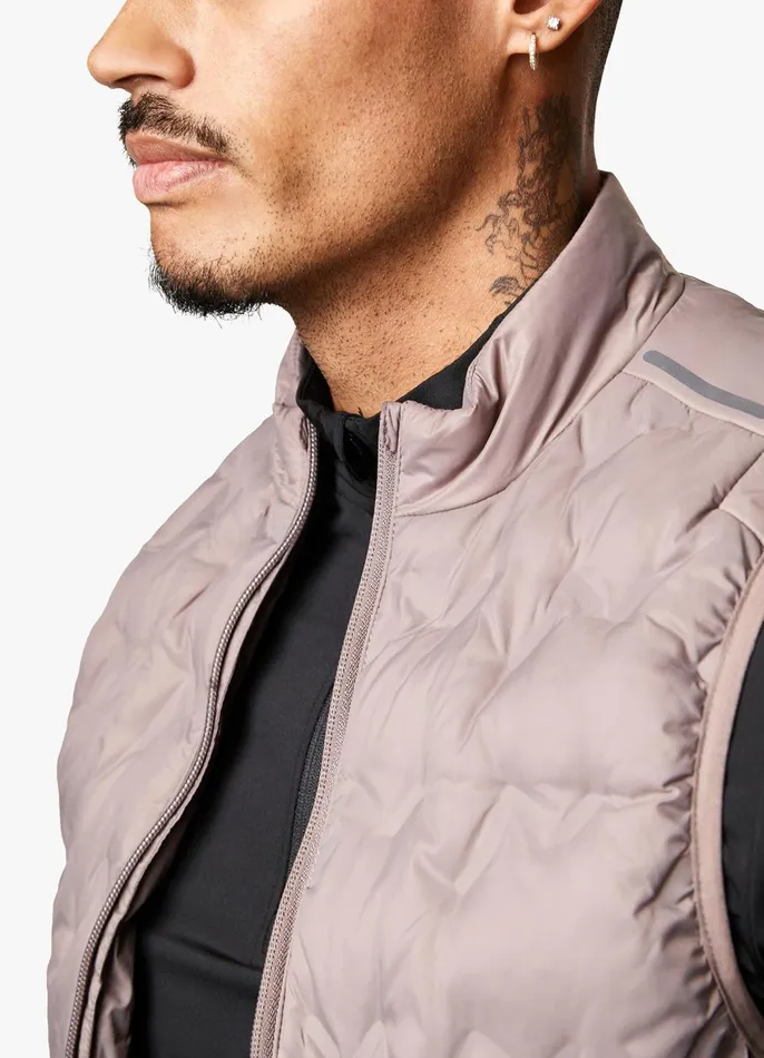 Gym King Outerwear Men Heat Sealed Tech Gilet 8211 Iron Gym King Outerwear Men Heat Sealed Tech Gilet 8211 Iron