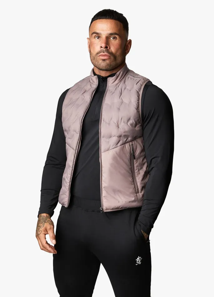 Gym King Outerwear Men Heat Sealed Tech Gilet 8211 Iron Gym King Outerwear Men Heat Sealed Tech Gilet 8211 Iron
