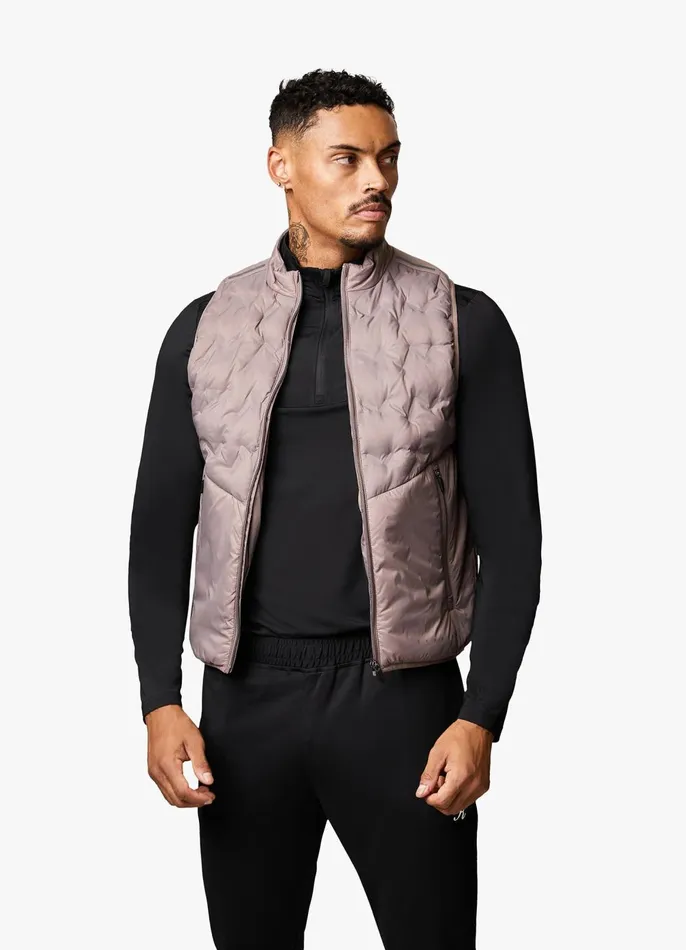 Gym King Outerwear Men Heat Sealed Tech Gilet 8211 Iron Gym King Outerwear Men Heat Sealed Tech Gilet 8211 Iron