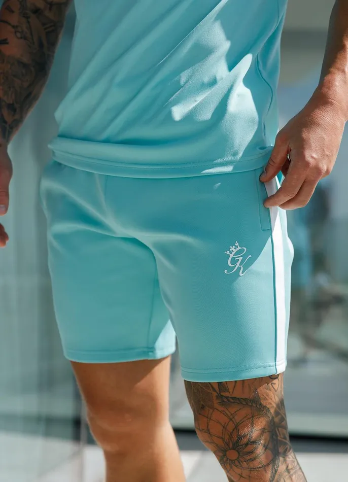 Gym King Shorts Men Core Plus Poly Short 8211 Aqua Blue