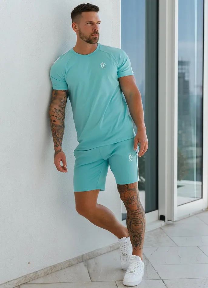 Gym King Shorts Men Core Plus Poly Short 8211 Aqua Blue