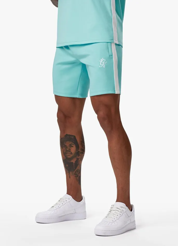 Gym King Shorts Men Core Plus Poly Short 8211 Aqua Blue