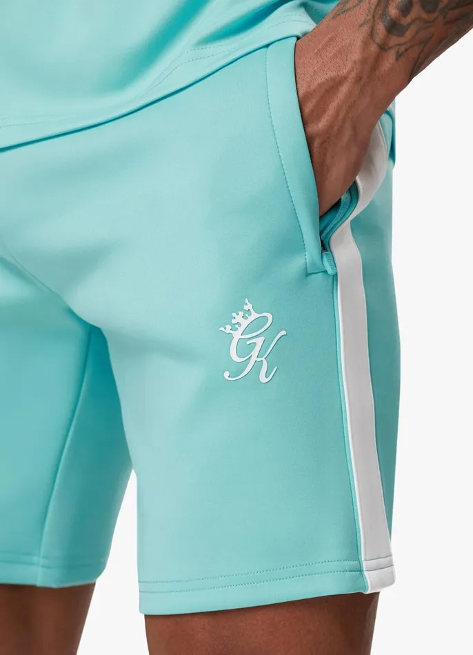 Gym King Shorts Men Core Plus Poly Short 8211 Aqua Blue