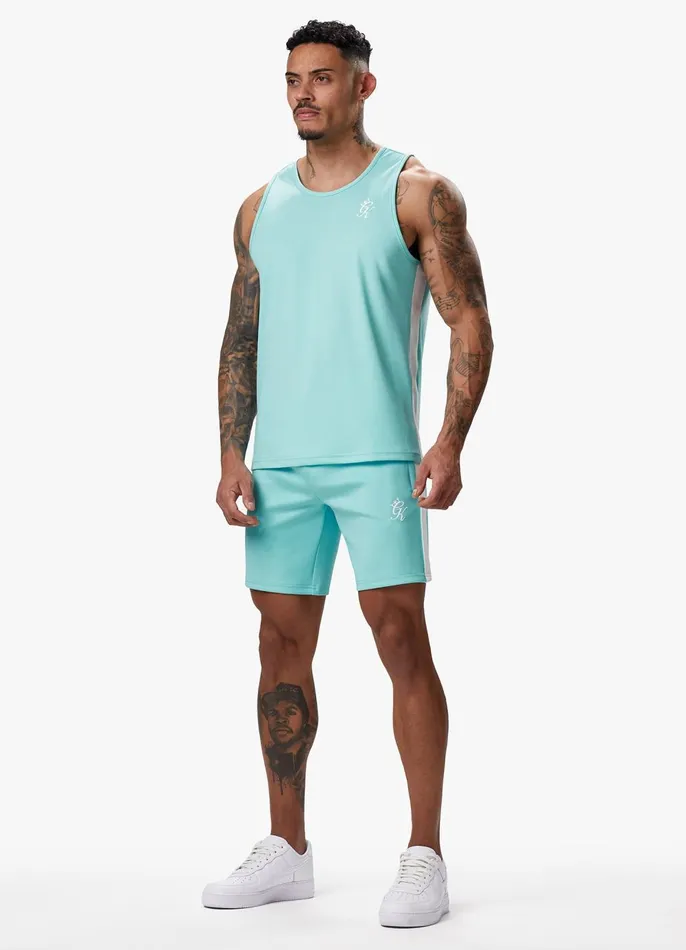 Gym King Shorts Men Core Plus Poly Short 8211 Aqua Blue