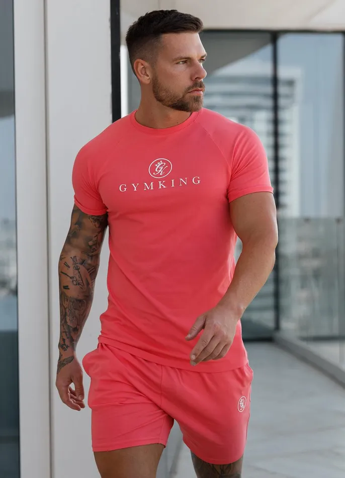 Gym King Shorts Men Pro Jersey Short 8211 Coral