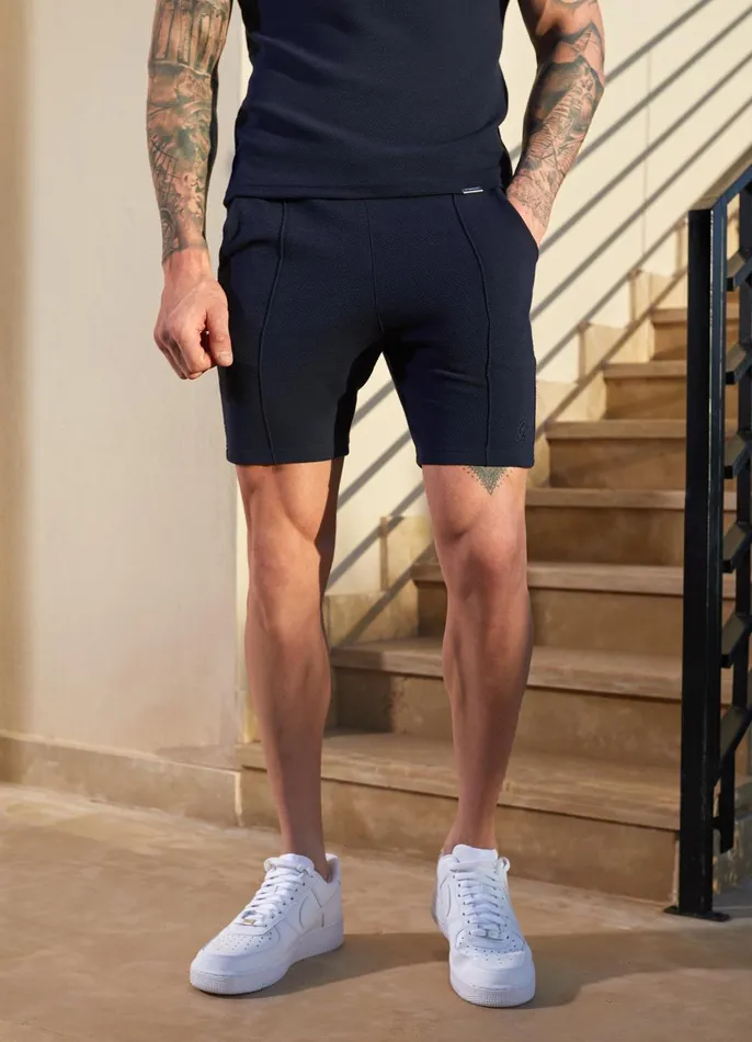 Gym King Shorts Men Signature Texture Short 8211 Navy