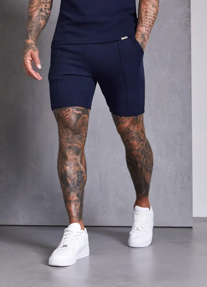 Gym King Shorts Men Signature Texture Short 8211 Navy