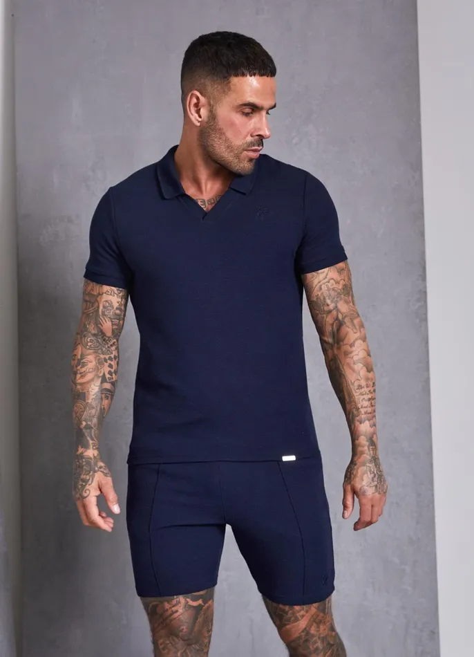 Gym King Shorts Men Signature Texture Short 8211 Navy