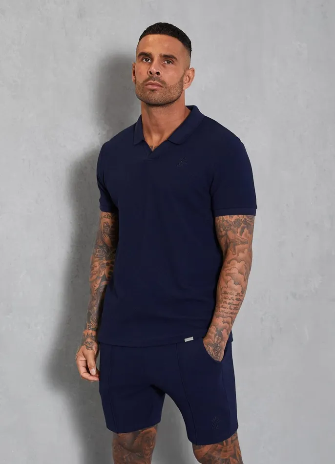 Gym King Shorts Men Signature Texture Short 8211 Navy