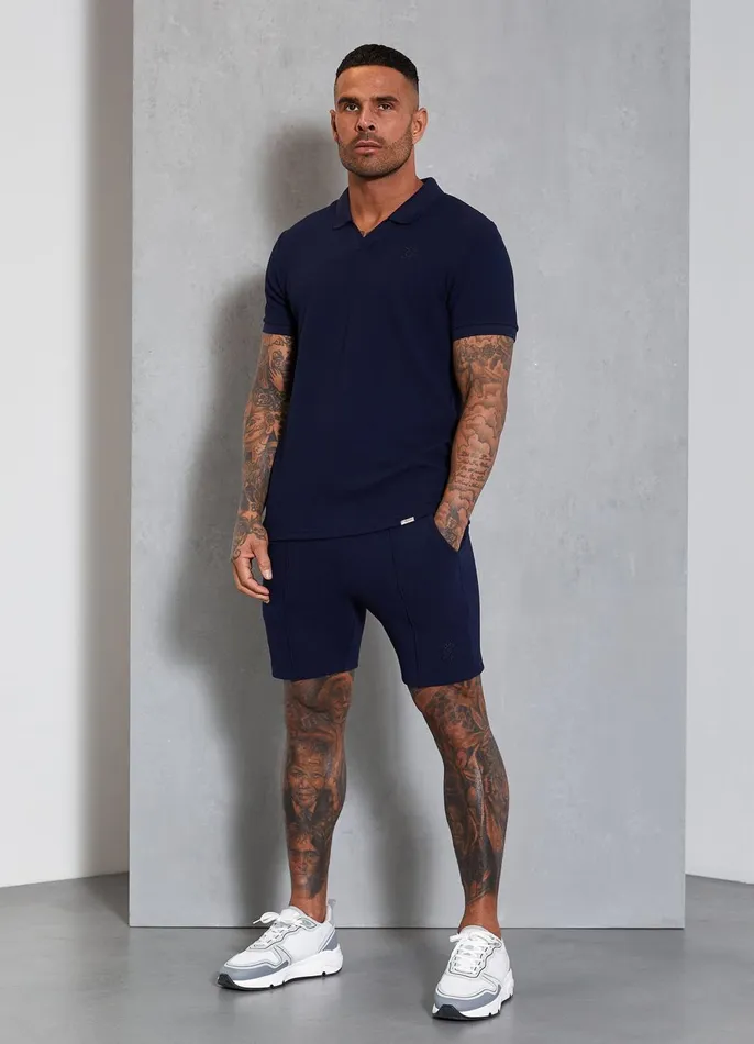 Gym King Shorts Men Signature Texture Short 8211 Navy