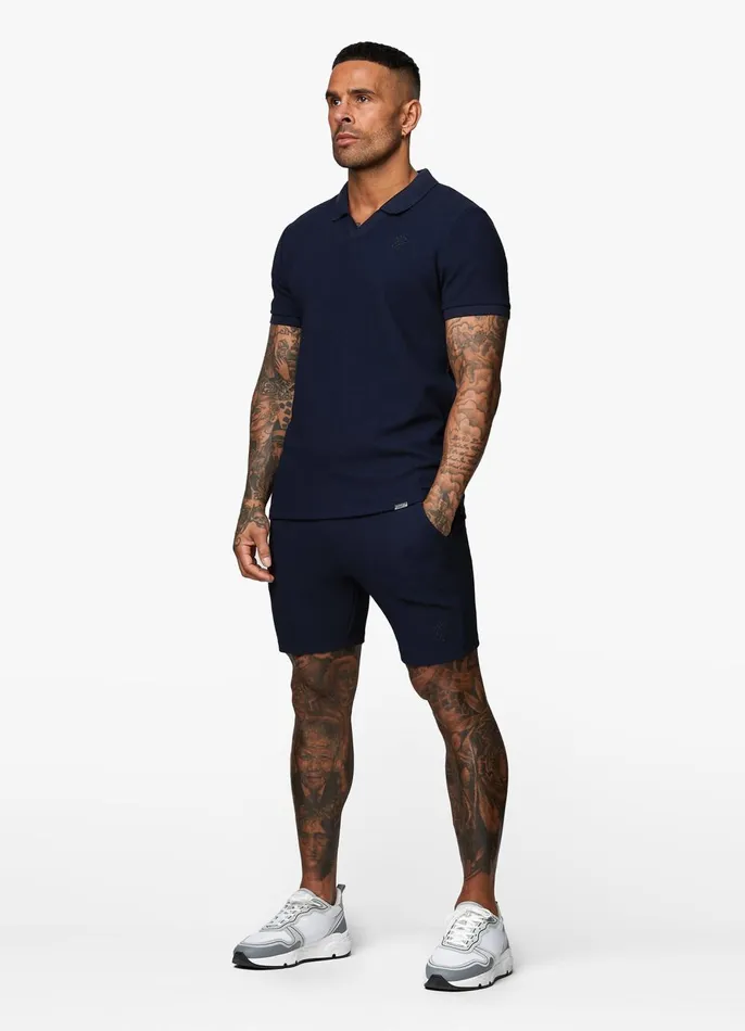Gym King Shorts Men Signature Texture Short 8211 Navy