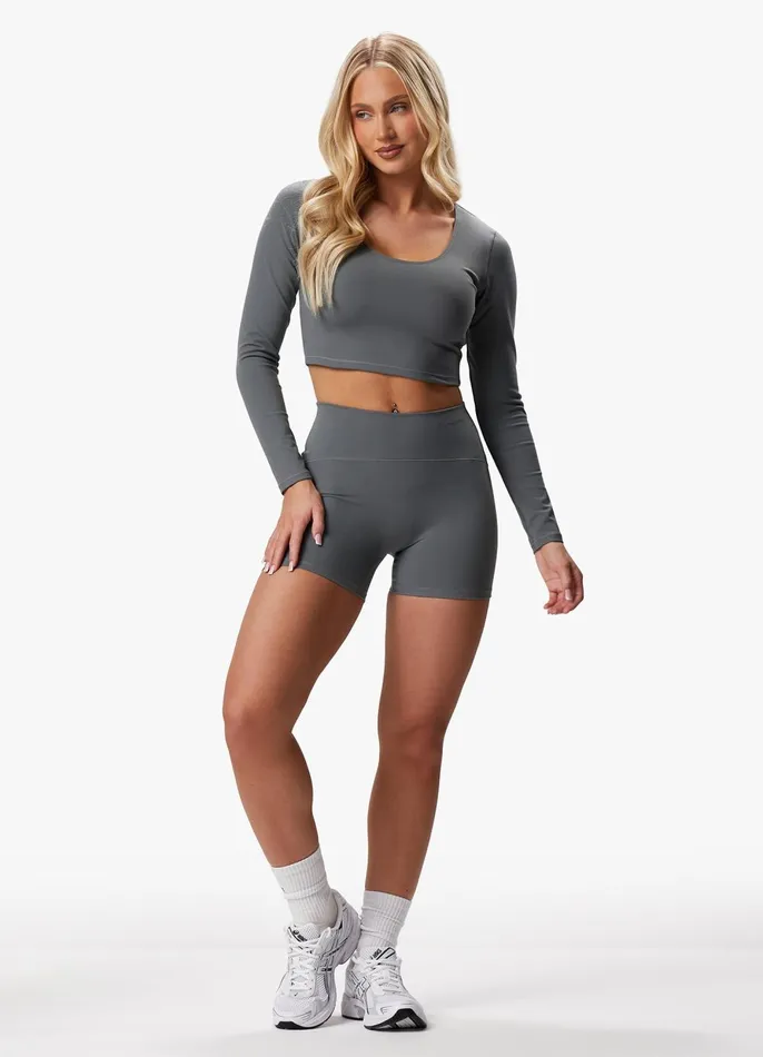 Gym King Shorts Women Peach Luxe 4034 Short 8211 Dark Sage Luxe