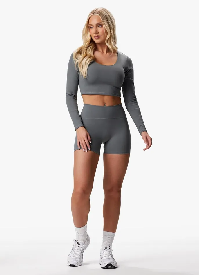 Gym King Shorts Women Peach Luxe 4034 Short 8211 Dark Sage Luxe