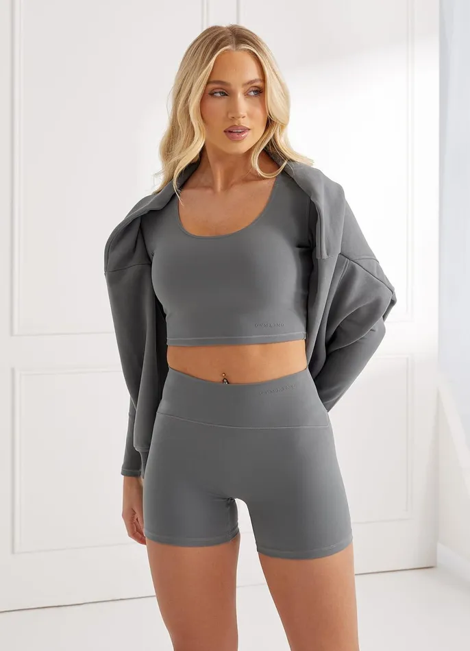 Gym King Shorts Women Peach Luxe 4034 Short 8211 Dark Sage Luxe