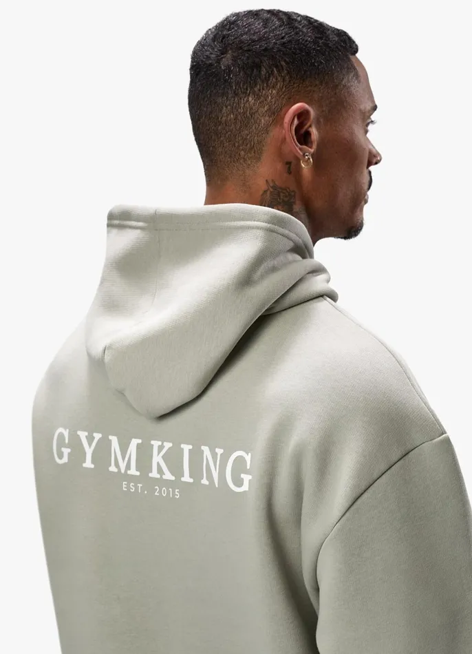Gym King Sweatshirts and Hoodies Men Established Hood 8211 Sage Grey
