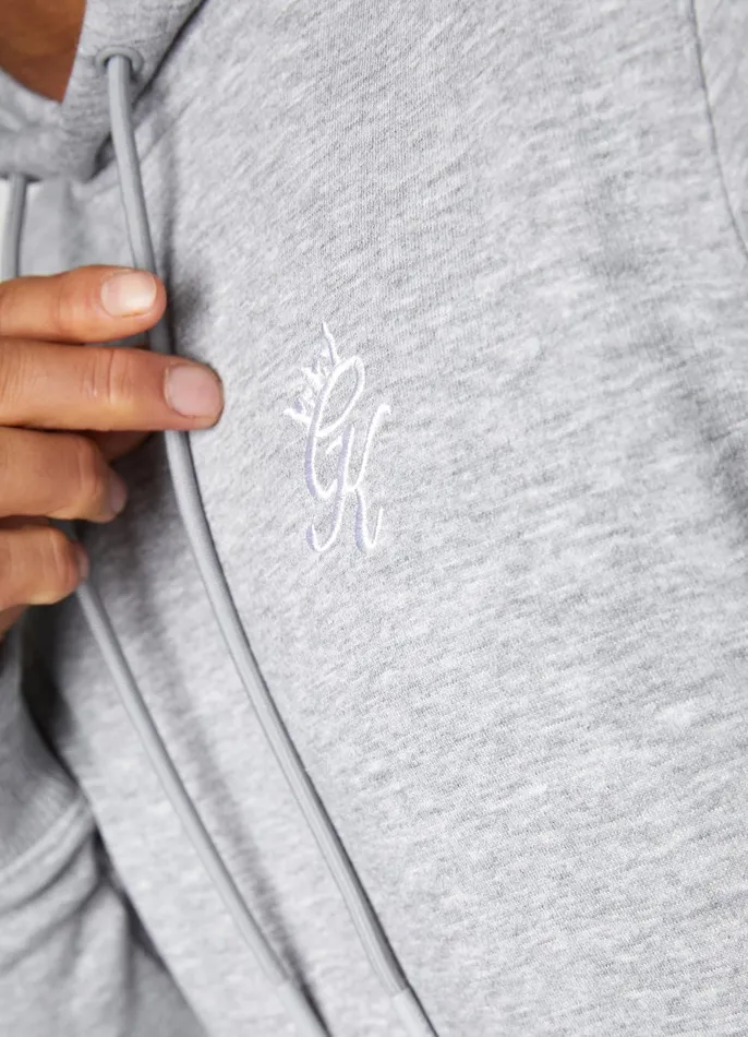 Gym King Sweatshirts and Hoodies Men Fundamental Fleece Hood 8211 Grey Marl