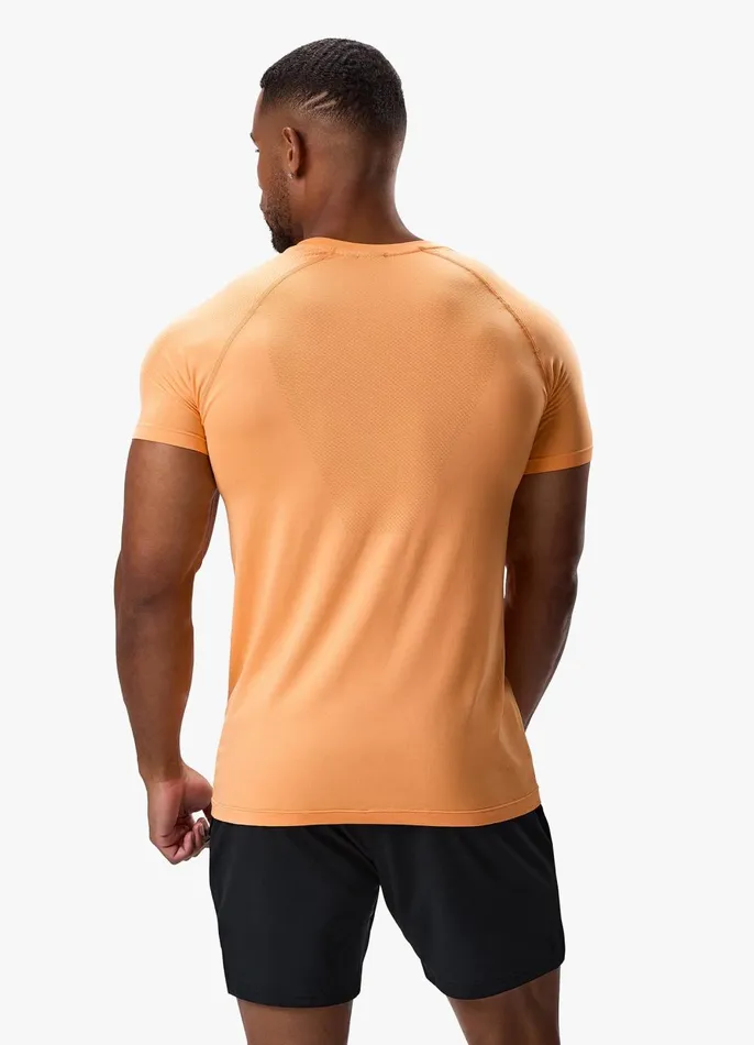 Gym King TShirts Men Seamless Tee 8211 Soft Orange