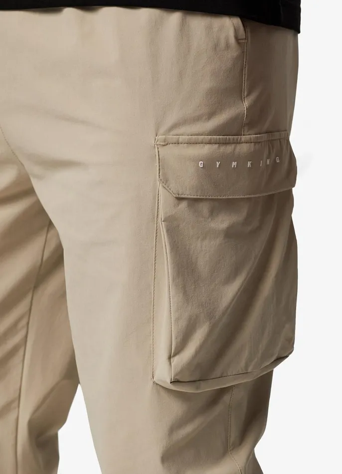 Gym King Tracksuit Bottoms Men Rebellion Cargo Jogger 8211 Sandstone