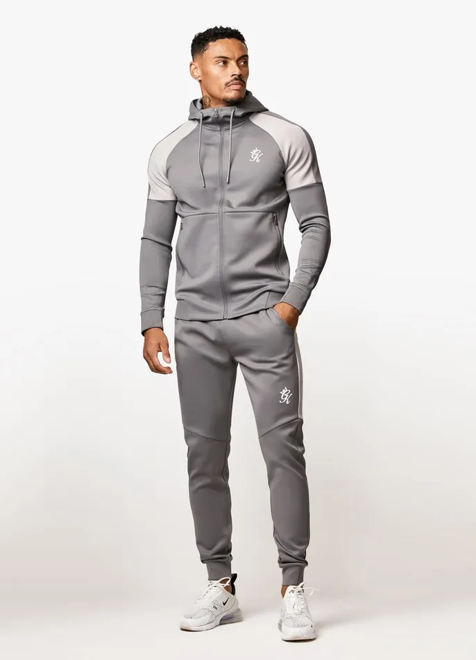 Gym King Tracksuits Men Core Plus Poly Tracksuit 8211 Grey