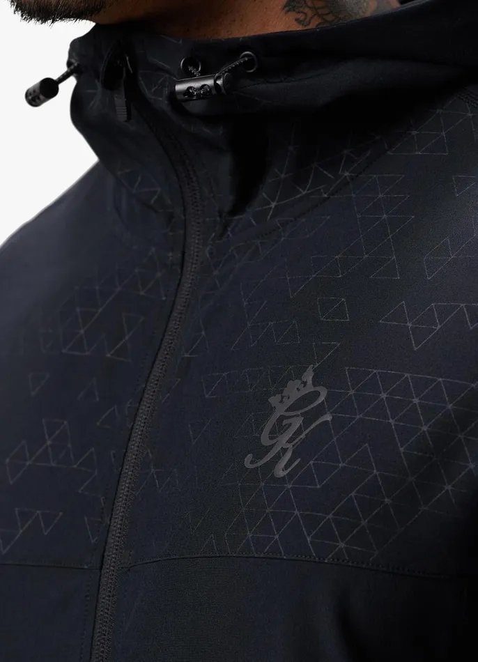 Gym King Tracksuits Men Debossed 20 FZ Tracksuit 8211 Black