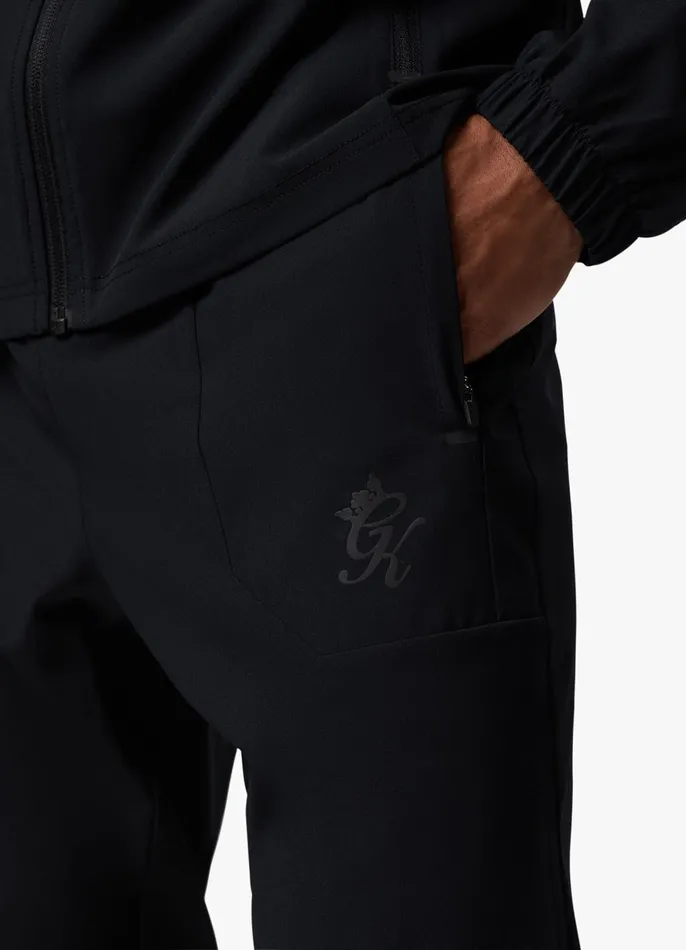 Gym King Tracksuits Men Debossed 20 FZ Tracksuit 8211 Black