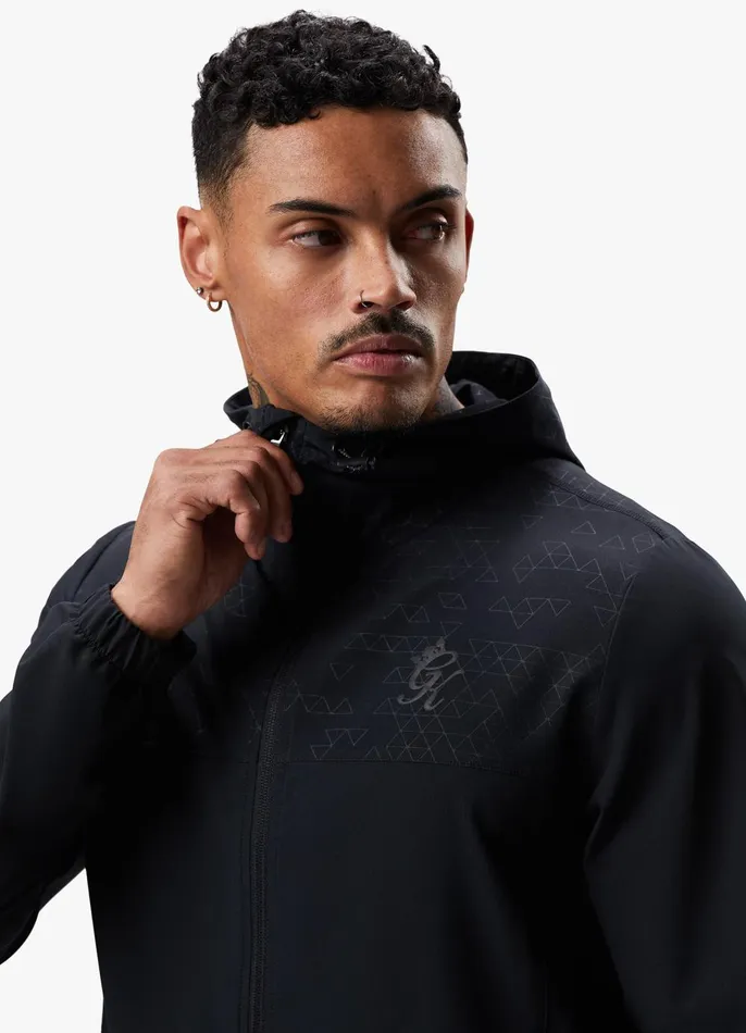 Gym King Tracksuits Men Debossed 20 FZ Tracksuit 8211 Black