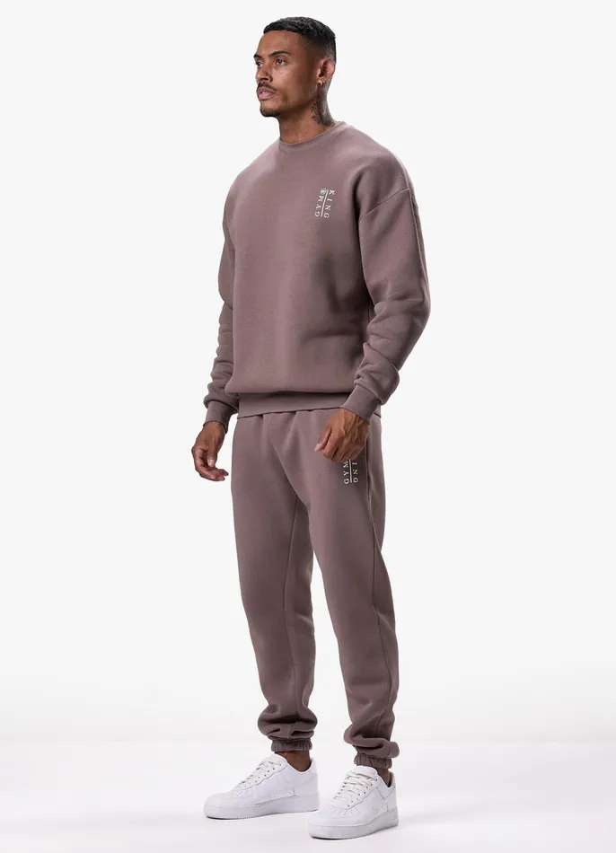 Gym King Tracksuits Men Division Crew Tracksuit 8211 Iron