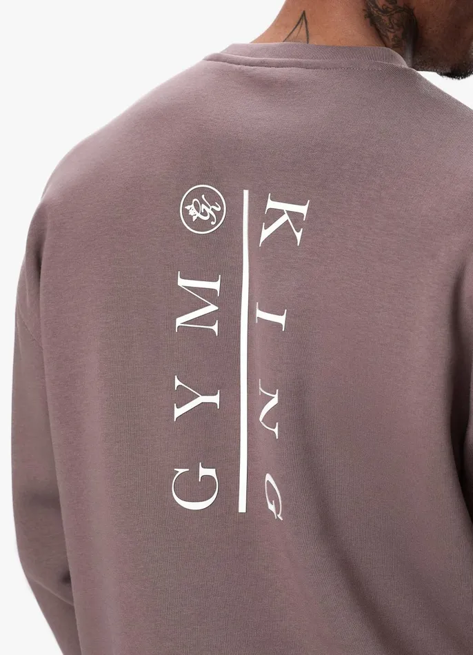 Gym King Tracksuits Men Division Crew Tracksuit 8211 Iron