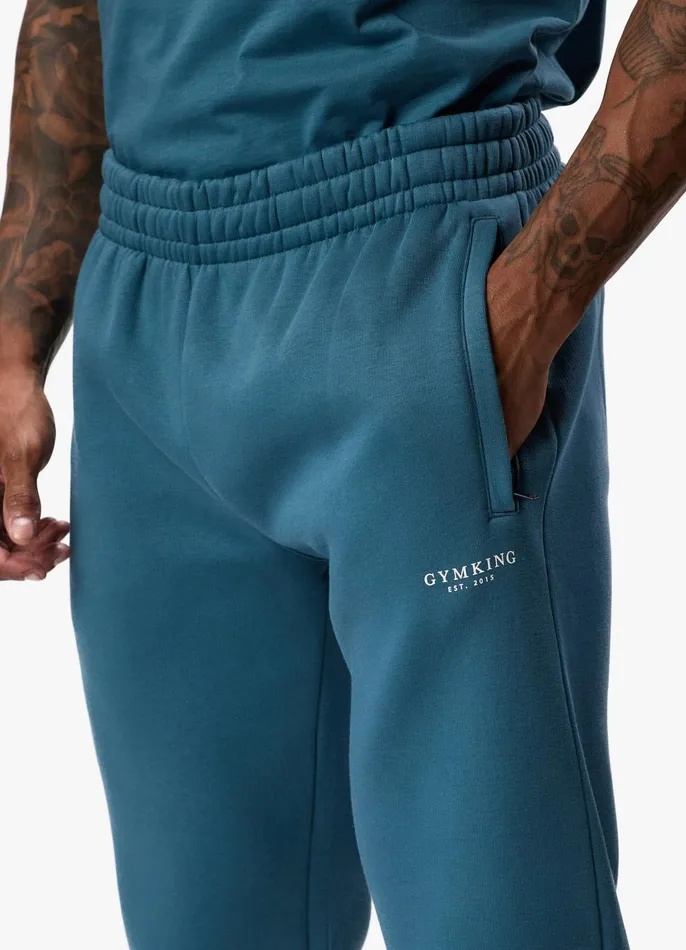 Gym King Tracksuits Men Established Crew Tracksuit 8211 Lake Blue