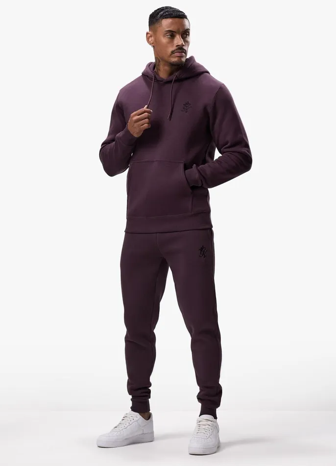 Gym King Tracksuits Men Fundamental Hood Tracksuit 8211 Deep Plum