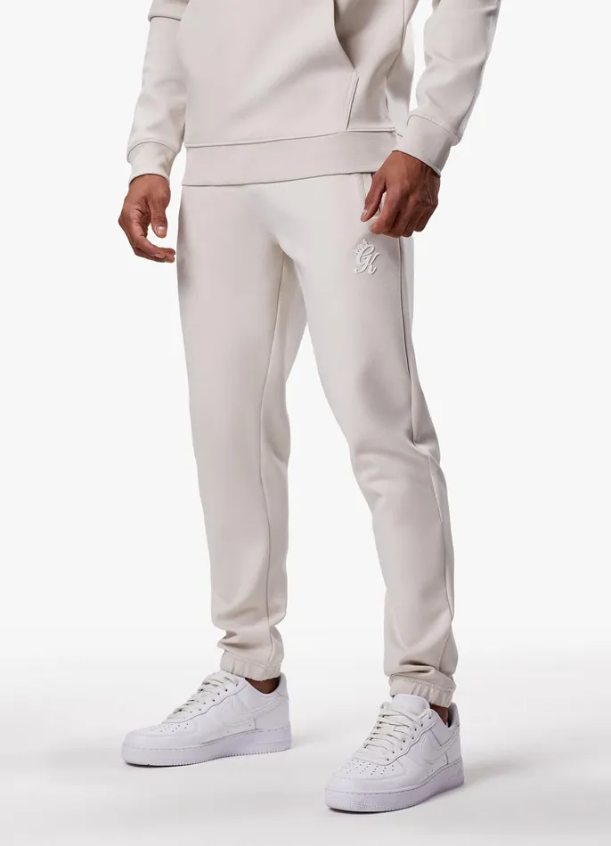Gym King Tracksuits Men Split Linear Tracksuit 8211 Stone Grey
