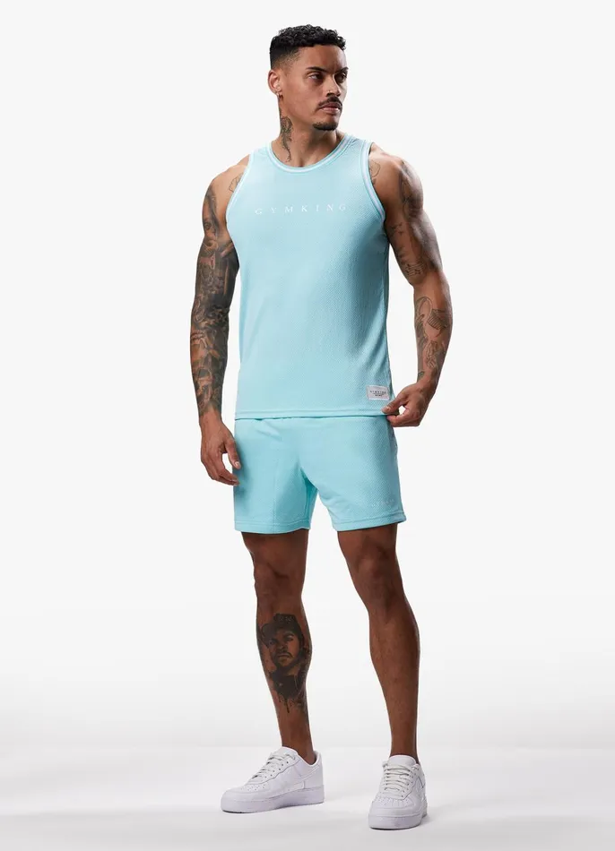 Gym King Twin Sets Men Brooklyn Mesh Short 8211 Aqua Blue Gym King Twin Sets Men Brooklyn Mesh Short 8211 Aqua Blue