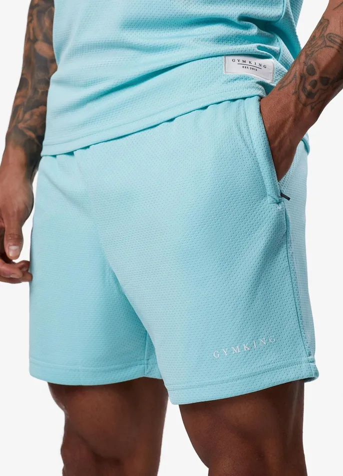 Gym King Twin Sets Men Brooklyn Mesh Short 8211 Aqua Blue Gym King Twin Sets Men Brooklyn Mesh Short 8211 Aqua Blue