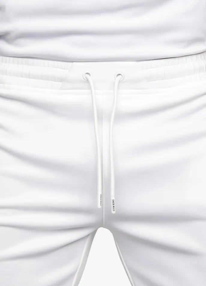 Gym King Twin Sets Men Core Plus Poly Short 8211 White