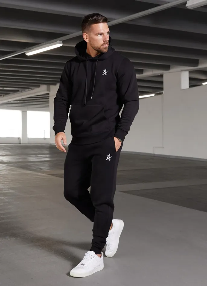 Gym King Twin Sets Men Fundamental Fleece Hood 8211 Black